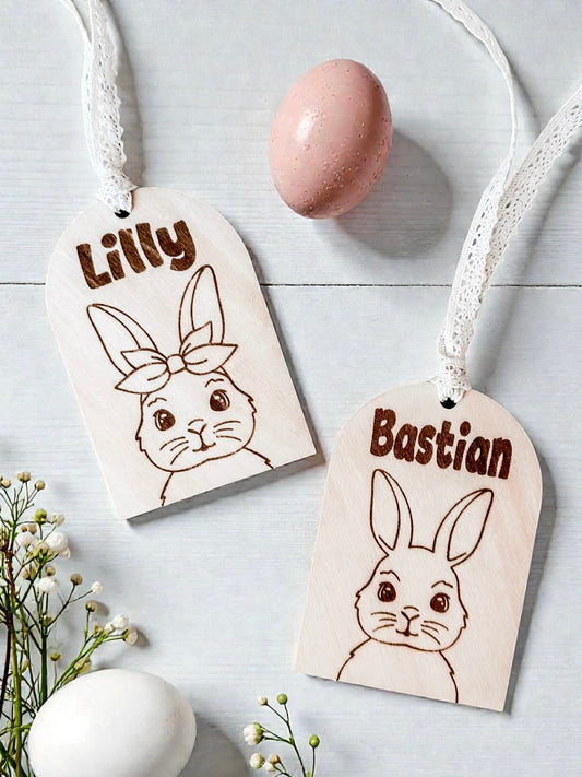 Engraved Easter Basket Tags