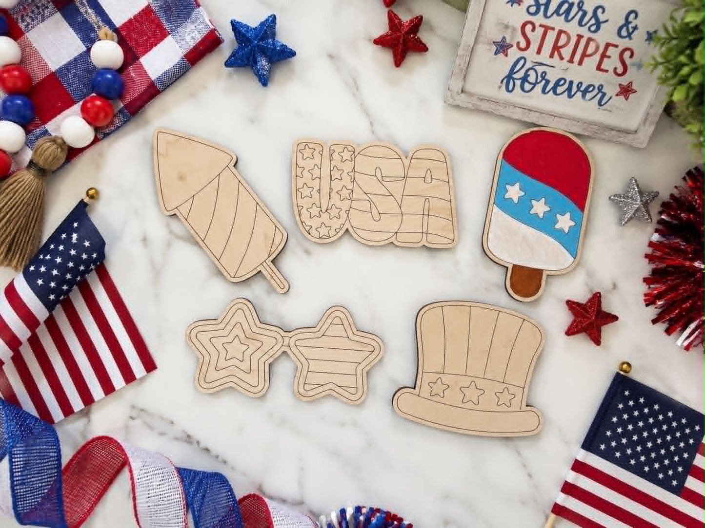 Patriotic DIY Paint Kit Set